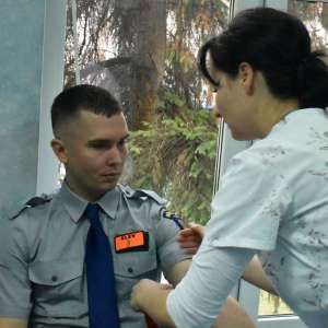 Elevii Şcolii de Pregătire a Agenţilor Poliţiei de Frontieră ’’Avram Iancu’’ Oradea au donat sânge