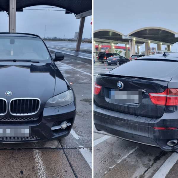 Autoturism căutat de autoritățile din Italia, descoperit în P.T.F. Giurgiu