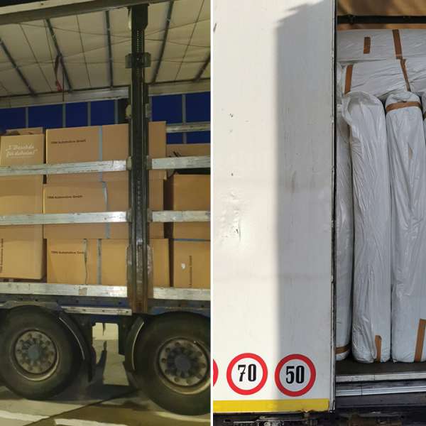 Deşeuri constând în haine second şi bunuri uzate oprite la Borș I și II