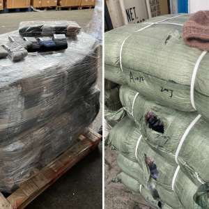 Articole de îmbrăcăminte, jucării şi încălţăminte susceptibile a fi contrafăcute, de peste 3.900.000 lei, depistate în Portul Constanța