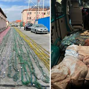 Peste 1.500 de metri plase cu 76 de kilograme de pește, scoase din apă de polițiștii de frontieră într-o zonă strict protejată