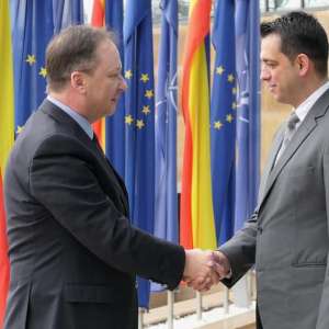 Working meeting between the general inspector of the Romanian Border Police and the new ambassador of Ukraine in Bucharest