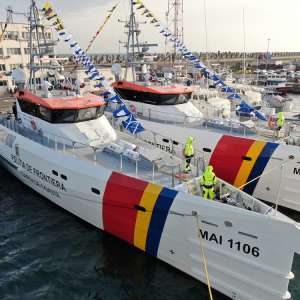 The naval component of the Romanian Border Police was supplemented with two means of naval mobility.