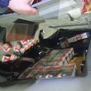 Peste 1.600 pachete cu țigarete descoperite de polițiștii de frontieră giurgiuveni