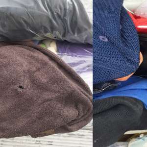 Îmbrăcăminte și cauciucuri uzate oprite la intrarea în țară. Aproximativ 20 de tone, în două mijloace de transport