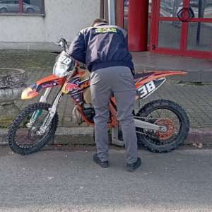 Motocicletă furată din Belgia, oprită în PTF Petea