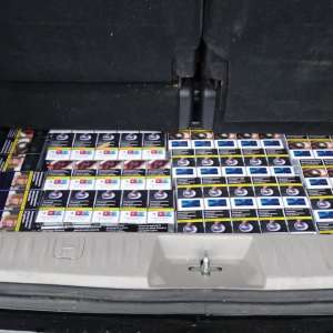 Peste 64.000 de țigarete descoperite ascunse într-un autoturism, în P.T.F. Calafat