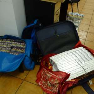 Peste 64.000 de țigarete descoperite ascunse într-un autoturism, în P.T.F. Calafat