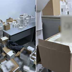 Parfumuri şi articole vestimentare susceptibile a fi contrafăcute, descoperite de polițiștii de frontieră giurgiuveni