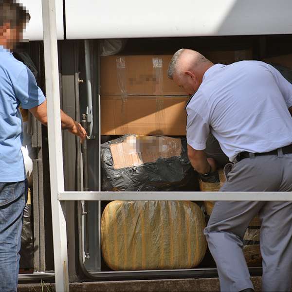 5.000 țigarete descoperite de polițiștii de frontieră giurgiuveni