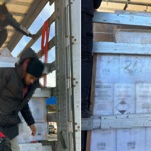 22 de cetăţeni străini, depistați ascunși în două TIR-uri la Nădlac II