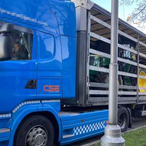 Utilaje agricole estimate la o valoare  de peste 700.000 de lei, căutate de autorităţile germane și belgiene, descoperite la Borș II, la scurt timp de la emiterea alertelor