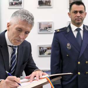 Vizita ministrului afacerilor interne al Regatului Spaniei, domnul Fernando Grande-Marlaska Gomez la sediul Inspectoratului General al Poliţiei de Frontieră Române