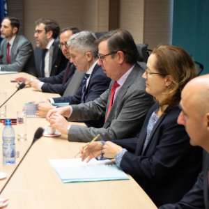 Vizita ministrului afacerilor interne al Regatului Spaniei, domnul Fernando Grande-Marlaska Gomez la sediul Inspectoratului General al Poliţiei de Frontieră Române