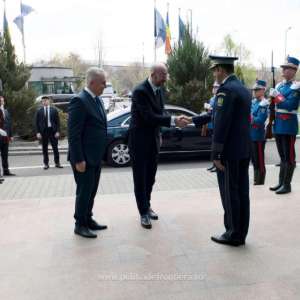 Visit of His Excellency, Mr. Charles Michael, President of the European Council, to the headquarters of the Romanian Border Police