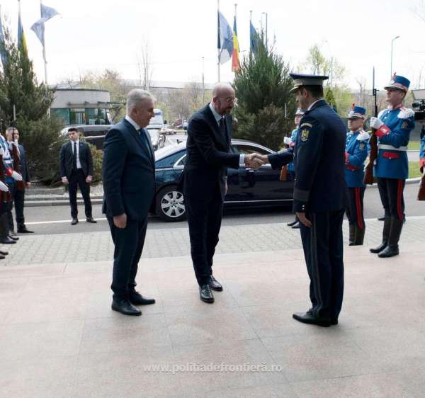 Visit of His Excellency, Mr. Charles Michael, President of the European Council, to the headquarters of the Romanian Border Police