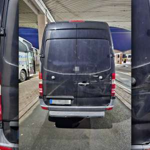 Autoutilitară căutată de autoritățile din Germania, descoperită în P.T.F. Giurgiu