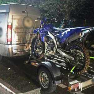 Motocicletă MotoCross semnalată furată în Italia, descoperită la P.T.F. Albița