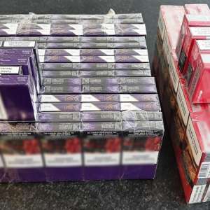 Țigări netimbrate descoperite într-un autoturism înmatriculat în Germania