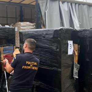 Autocamion încărcat cu ţigări de contrabandă în valoare de peste 3 milioane de lei, descoperit în P.T.F. Bechet
