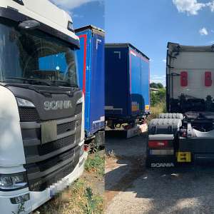 Cap tractor în valoare de 375.000 lei, căutat de autoritățile din Suedia,  descoperit de poliţiştii de frontieră