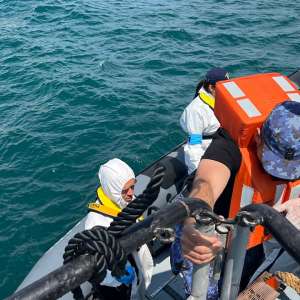 Întâlnire de lucru între inspectorul general al Poliţiei de Frontieră şi directorul executiv adjunct al Frontex, în cadrul unui exerciţiu de căutare şi salvare la Marea Neagră