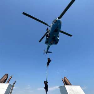 Întâlnire de lucru între inspectorul general al Poliţiei de Frontieră şi directorul executiv adjunct al Frontex, în cadrul unui exerciţiu de căutare şi salvare la Marea Neagră