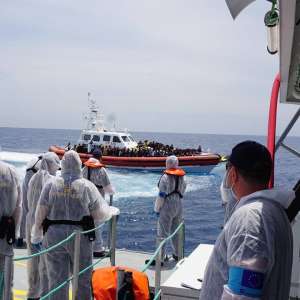 Echipajul navei maritime  de supraveghere MAI 1107 a Gărzii de Coastă a ajuns acasă după o misiune  în Mediterană. Peste 580 de persoane aflate în pericol, salvate