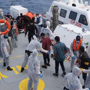 Echipajul navei maritime  de supraveghere MAI 1107 a Gărzii de Coastă a ajuns acasă după o misiune  în Mediterană. Peste 580 de persoane aflate în pericol, salvate