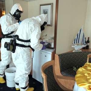 Exercițiu în domeniul detecţiei materialelor nucleare şi radioactive desfășurat în Portul Constanța Sud