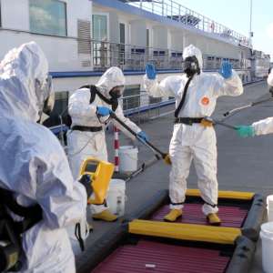 Exercițiu în domeniul detecţiei materialelor nucleare şi radioactive desfășurat în Portul Constanța Sud