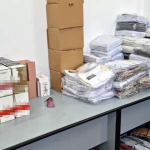 Articole contrafăcute în valoare de aproximativ 1.500.000 lei,  descoperite în P.T.F. Giurgiu, în prima jumătate a lunii septembrie