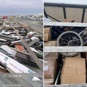 Aproximativ 34 tone deşeuri oprite la intrarea în țară