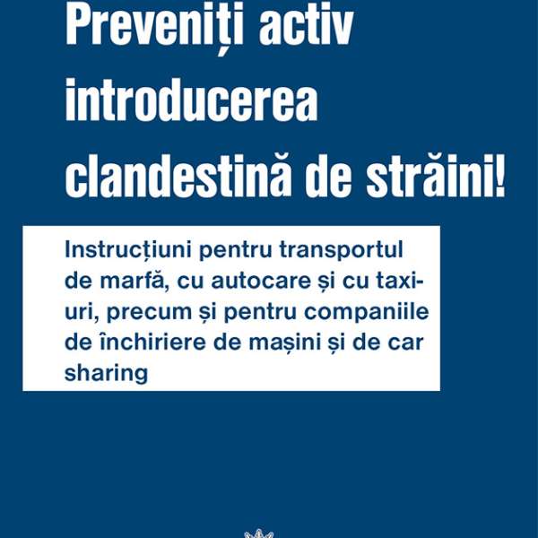 Campanie privind prevenirea traficului de migranți derulată de către Poliția Federală Germană