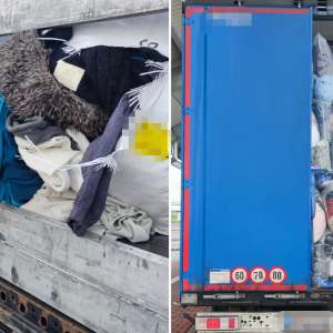 Deşeuri din Olanda, Belgia şi Ungaria, oprite la Borș II și Nădlac II. Aproximativ 30 de tone de îmbrăcăminte second-hand și hârtie