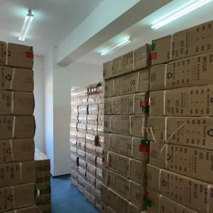 Peste 2.700 perechi de încălțăminte susceptibile a fi contrafăcute, descoperite într-un ansamblu rutier în PTF Turnu Măgurele