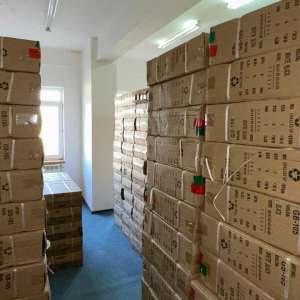 Peste 2.700 perechi de încălțăminte susceptibile a fi contrafăcute, descoperite într-un ansamblu rutier în PTF Turnu Măgurele