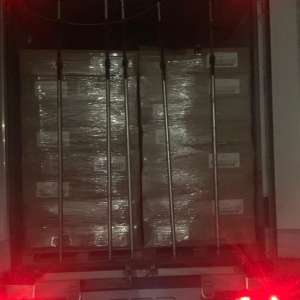 Aproximativ 5 milioane de țigarete descoperite într-un ansamblu rutier în PTF Bechet