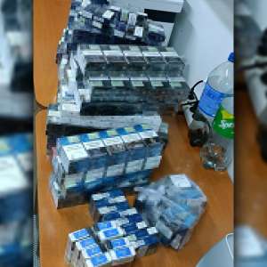 Ţigări și băuturi alcoolice, de contrabandă, cu destinaţia Franța, confiscate la frontieră