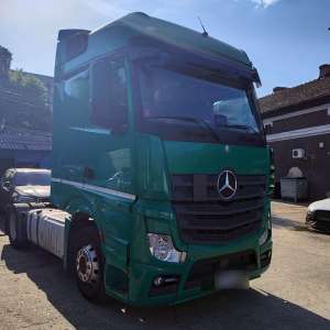 Autocamion în valoare de 180.000 lei căutat de autorităţi, descoperit de polițiștii de frontieră din PTF Calafat