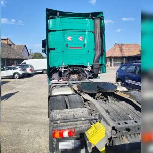 Autocamion în valoare de 180.000 lei căutat de autorităţi, descoperit de polițiștii de frontieră din PTF Calafat