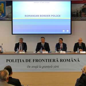 Representatives of the Institute of Advanced Studies within the Ministry of the Interior of the French Republic, on a working visit to the Romanian Border Police