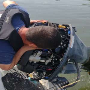 Motor de barcă,  în valoare de 27.000 lei, căutat de autoritățile din Suedia, depistat de polițiștii de frontieră din cadrul Gărzii de Coastă