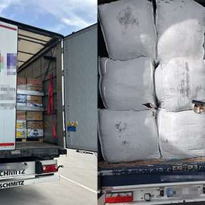 Aproximativ 50 tone deşeuri oprite la intrarea în țară