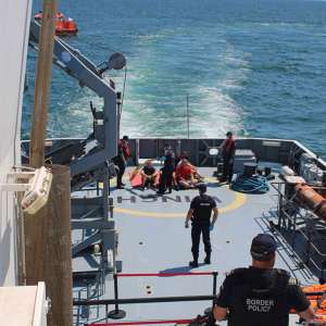 Poliția de Frontieră Română a participat la un exercițiu internațional de căutare şi salvare pe mare