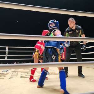 Sergiu Florin Dragoș, polițist de frontieră, primul român care a arbitrat pe celebra Arenă Lumpinee din Bangkok