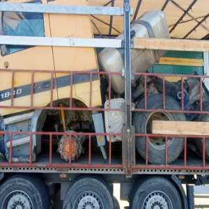 Deșeuri oprite de la intrarea în țară, la Galați-Rutier