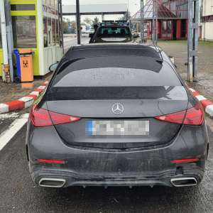 Mercedes căutat de autoritățile din Belgia, oprit la P.T.F. Petea