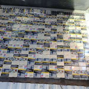 Aproximativ 67.000 de țigarete descoperite ascunse într-un microbuz, în Punctul de Trecere a Frontierei Calafat