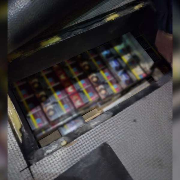 20.000 țigarete, în valoare de aproximativ 30.000 lei, descoperite de polițiștii de frontieră giurgiuveni
